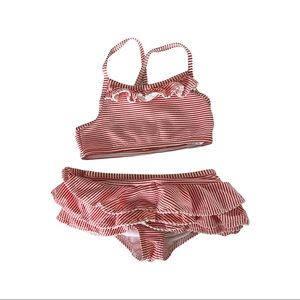Two piece swim suit for girls